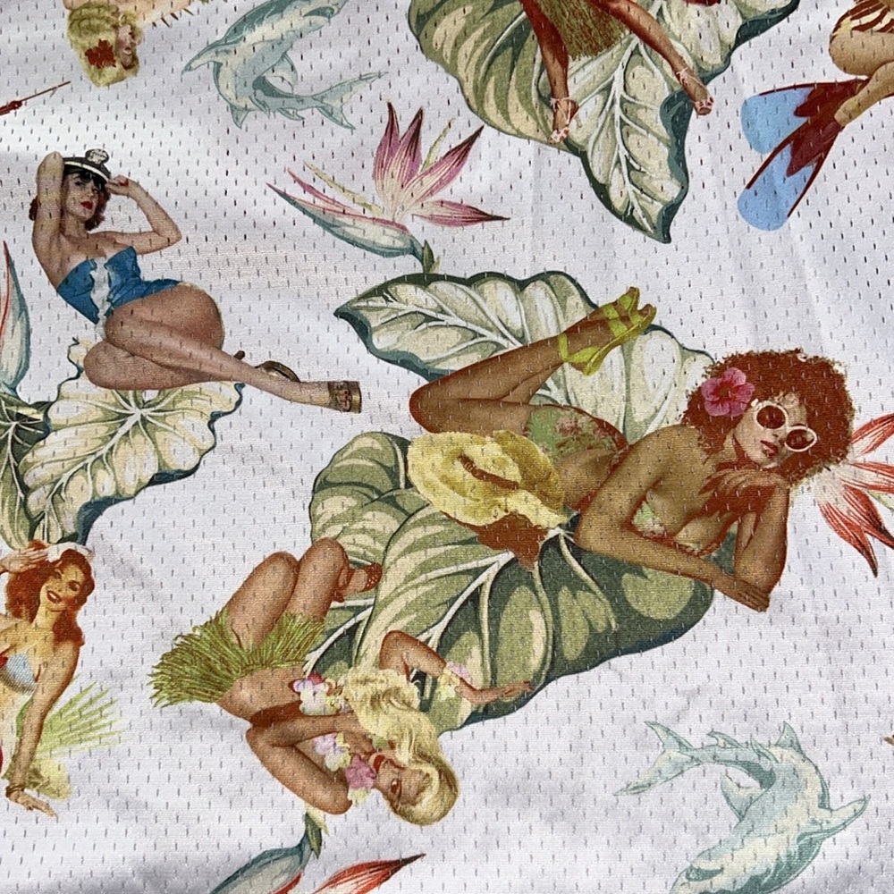 Akoo & Co Jersey Kings Summer League Women's Pinup Bold All Over Print SZ 3XL - Picture 10 of 11